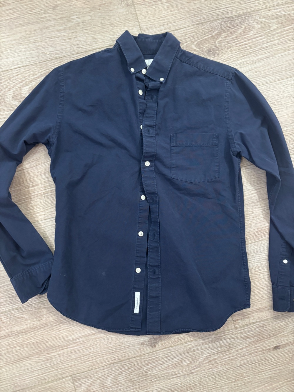 Goodfellow & Co Navy Long-Sleeve Button-Down Shirt